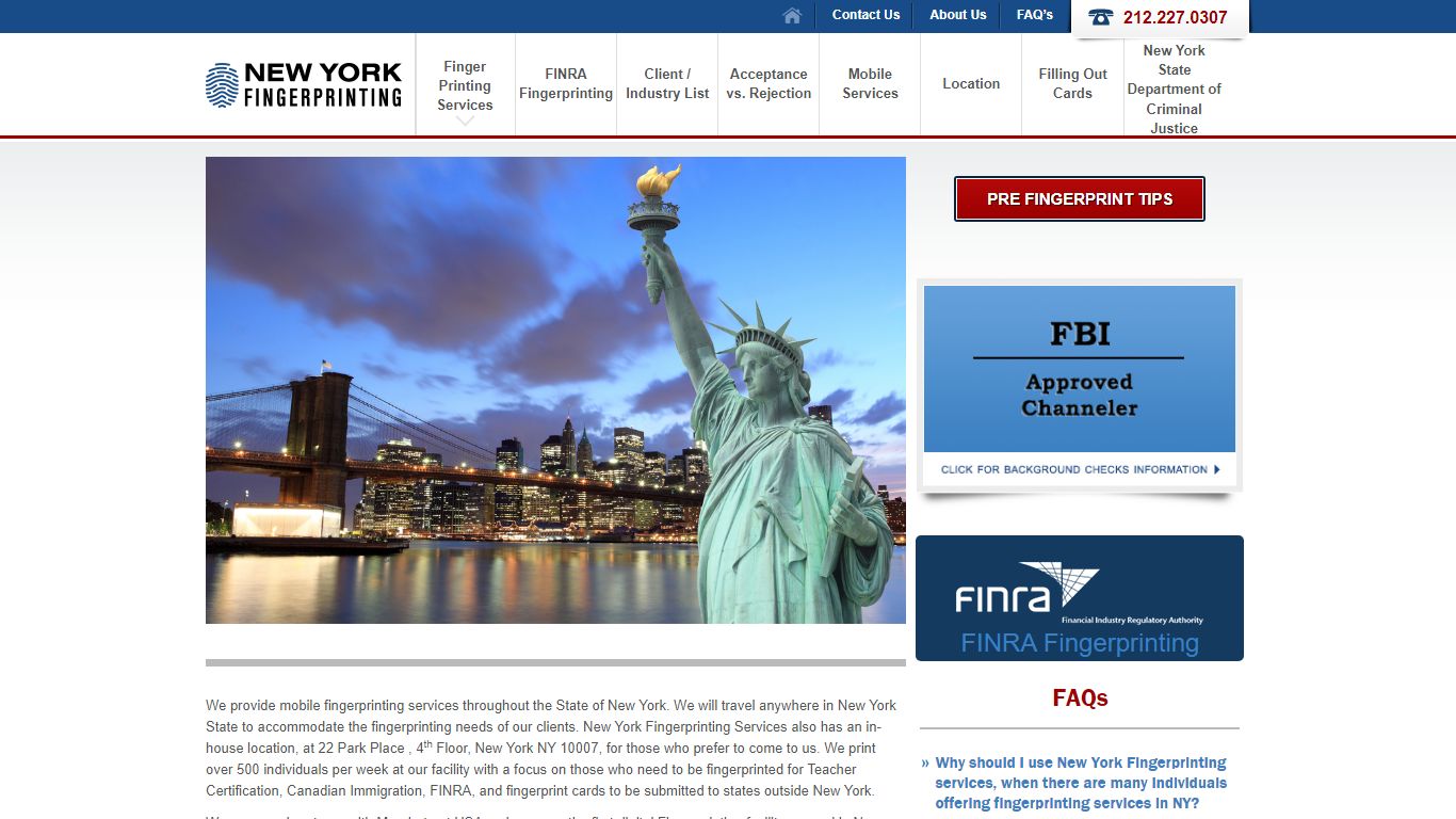New York Fingerprinting Services